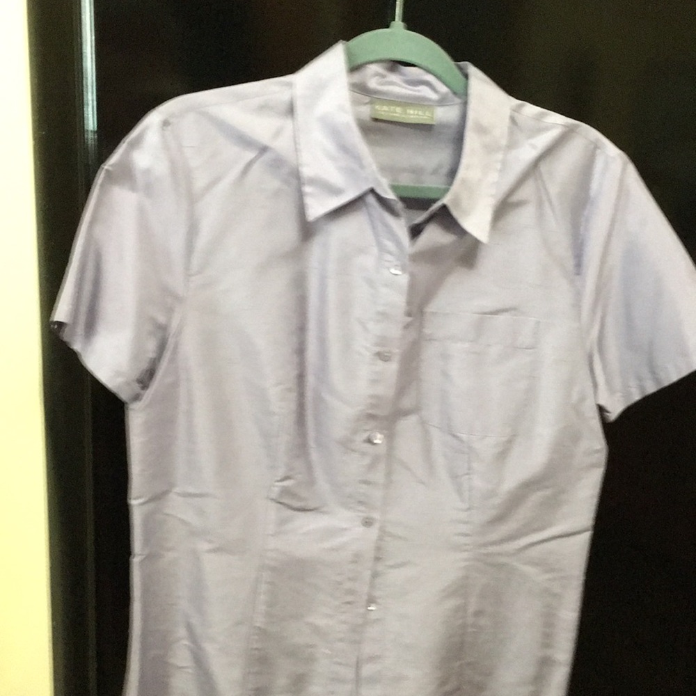 Lavender silk blouse